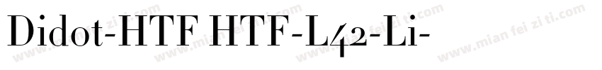 Didot-HTF HTF-L42-Li字体转换